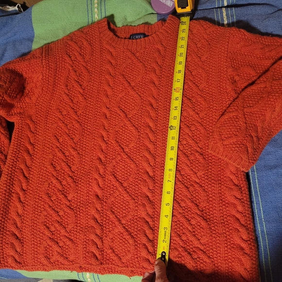 J. Crew Cableknit 100% Wool Sweater - Picture 6 of 7
